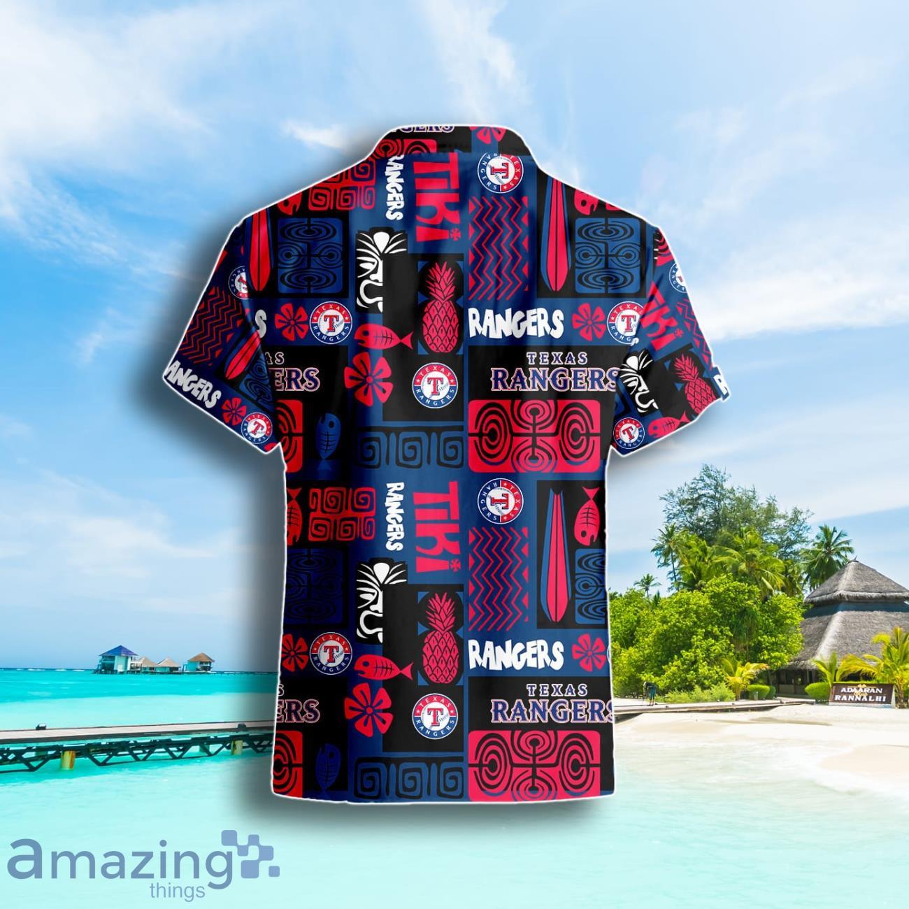 Texas Rangers Fish Pineapple Pattern Hawaiian Shirt Summer Gift For Men Women image Texas Rangers Fish Pineapple Pattern Hawaiian Shirt Summer Gift For Men Women Product Photo 3