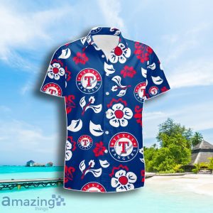 Texas Rangers Hibiscus Pattern Hawaiian Shirt Summer Gift For Men Women Product Photo 2