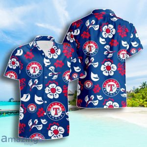 Texas Rangers Hibiscus Pattern Hawaiian Shirt Summer Gift For Men Women Product Photo 1