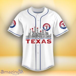 Texas Rangers MLB Custom Number & Name Baseball Jersey For Fans Product Photo 2
