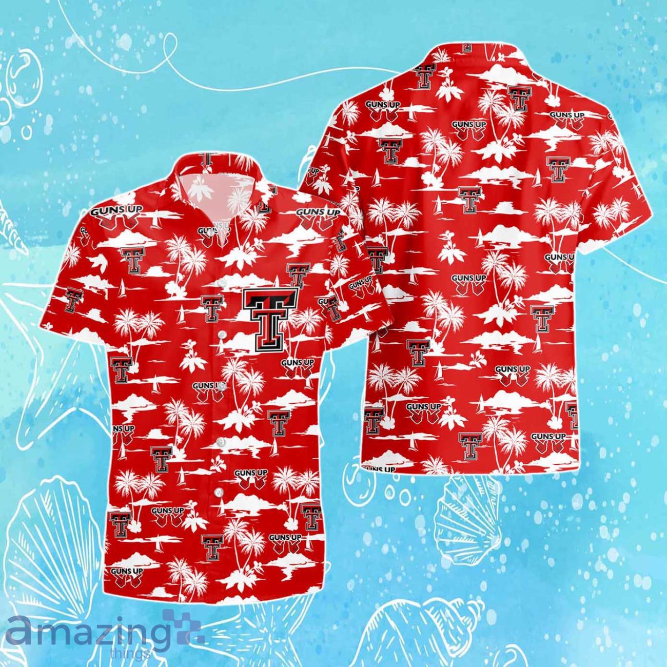 Texas Tech Red Raiders Hawaiian Shirt Trending Summer Aloha Shirt For Fan image Texas Tech Red Raiders Hawaiian Shirt Trending Summer Aloha Shirt For Fan Product Photo 1