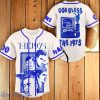 The 1975 God Bless Custom Number & Name Baseball Jersey