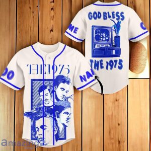 The 1975 God Bless Custom Number & Name Baseball Jersey Product Photo 1