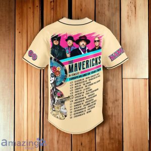 The Mavericks In Concert European And UK Tour 2024 Custom Number & Name Baseball Jersey Product Photo 3