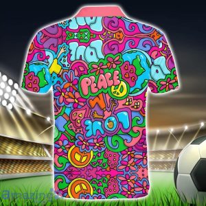 Tie-Dye Tranquility Threads Polo Shirt Hippie Designs Polo Shirt Gift For Golf Lover Product Photo 2