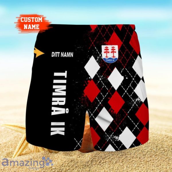 Timra IK Logo Print 3D Short Hawaiian Custom Name Trending Summer For Men Product Photo 1