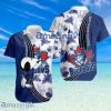 Toronto Blue Jays Logo Snoopy Pattern Tropical Button Down Hawaiian Shirt