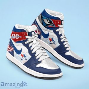 Toronto Blue Jays MLB Air Jordan Hightop Custom Number & Name Trending Shoes Product Photo 2