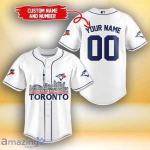 Toronto Blue Jays MLB Custom Number & Name Baseball Jersey For Fans Product Photo 1