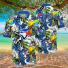 Toronto Blue Jays MLB Parrot and leaves 3D Hawaiian Shirt For Men And Women