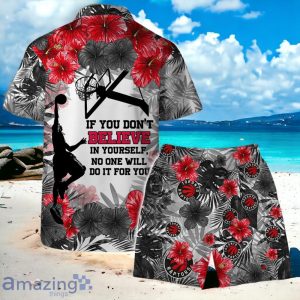 Toronto Raptors National Basketball Association Hawaiian Shirt And Short Floral Pattern Product Photo 2