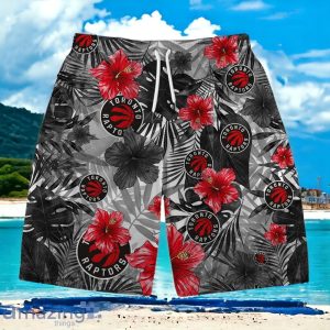 Toronto Raptors National Basketball Association Hawaiian Shirt And Short Floral Pattern Product Photo 3