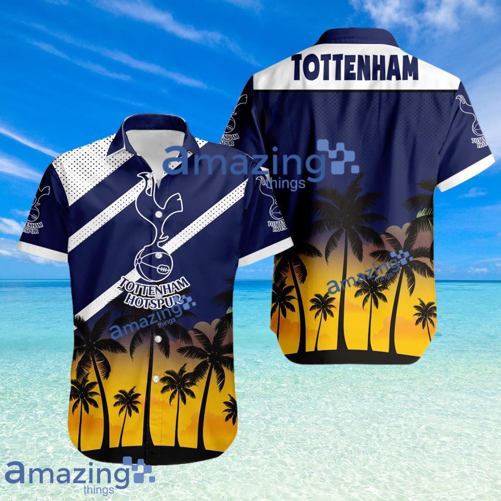 Tottenham FC Logo Button Down Hawaiian Shirt Hip Summer Trend Product Photo 1