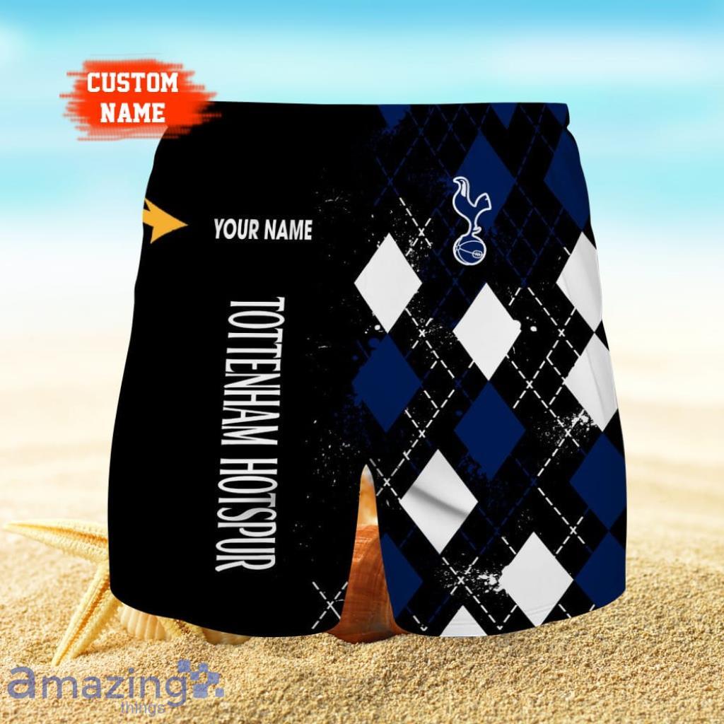 Tottenham Hotspur F.C Logo Print 3D Short Hawaiian Custom Name Trending Summer For Men image Tottenham Hotspur F.C Logo Print 3D Short Hawaiian Custom Name Trending Summer For Men Product Photo 1