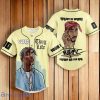 Tupac Shakur Reality Is Wrong Dreams Are For Real Custom Number & Name Baseball Jersey
