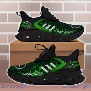 Unimog MB Shoes Green Square Pattern Custom Name Max Soul Sneakers For Men Women Product Photo 2