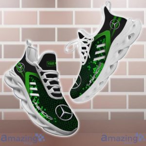Unimog MB Shoes Green Square Pattern Custom Name Max Soul Sneakers For Men Women Product Photo 1