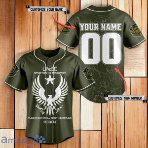 UNSC SPARTAN-II Program Custom Number & Name Baseball Jersey Product Photo 1