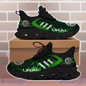 Ural Shoes Green Square Pattern Custom Name Max Soul Sneakers For Men Women image Ural Shoes Green Square Pattern Custom Name Max Soul Sneakers For Men Women Product Photo 2