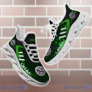 Ural Shoes Green Square Pattern Custom Name Max Soul Sneakers For Men Women Product Photo 1