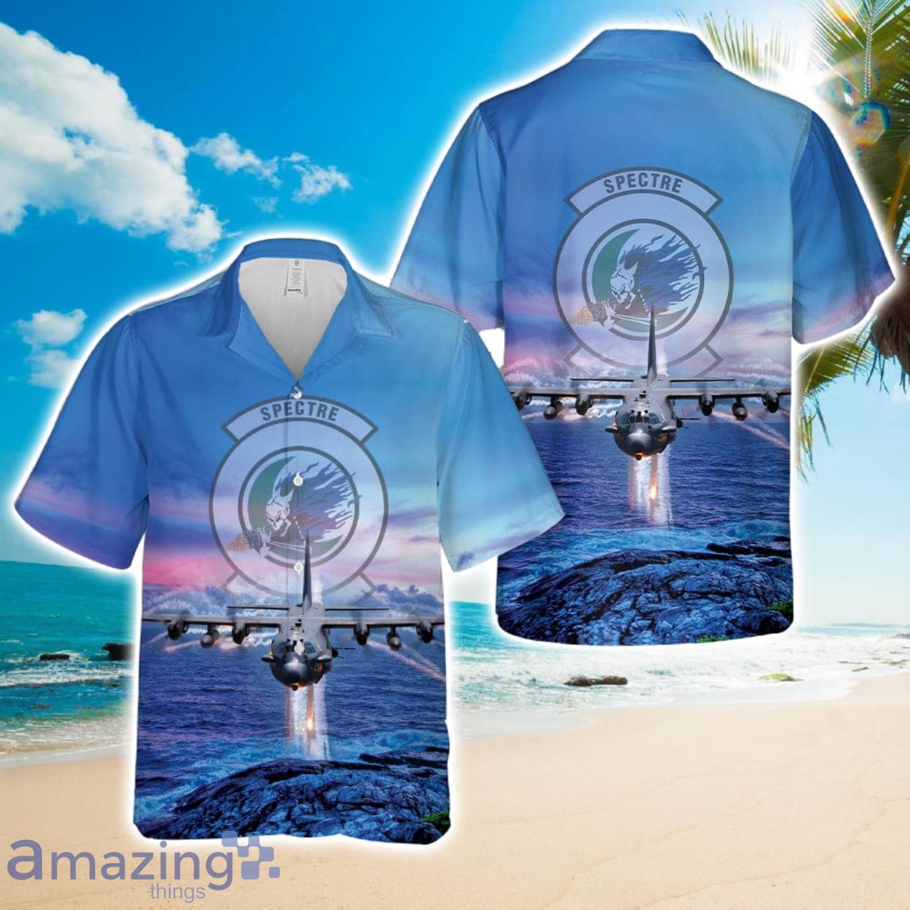 US Air Force 16th Special Operations Squadron AC 130 Hawaiian Shirt Beach Shirt For Men Woemn image US Air Force 16th Special Operations Squadron AC-130 Hawaiian Shirt Beach Shirt For Men Woemn Product Photo 1