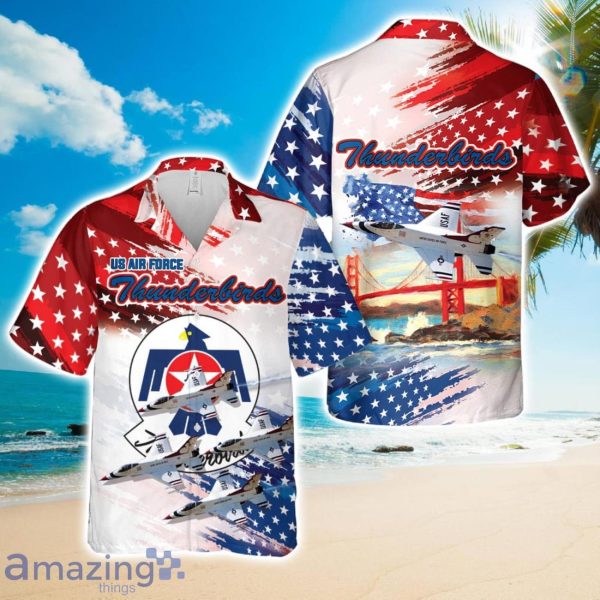 US Air Force Thunderbirds, 4th Of July Hawaiian Shirt Beach Shirt For Men Woemn Product Photo 1