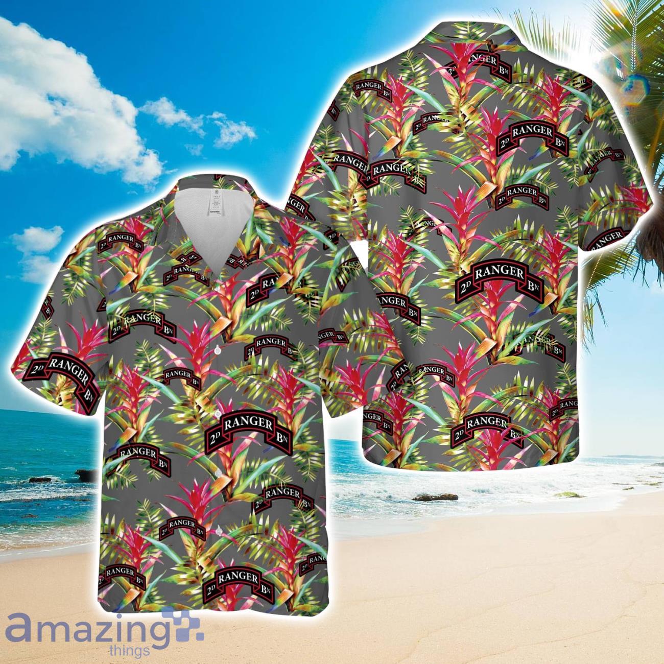 US Army 2nd Ranger Battalion 3D Hawaiian Shirt US Army Summer Holiday Gift image US Army 2nd Ranger Battalion 3D Hawaiian Shirt US Army Summer Holiday Gift Product Photo 1