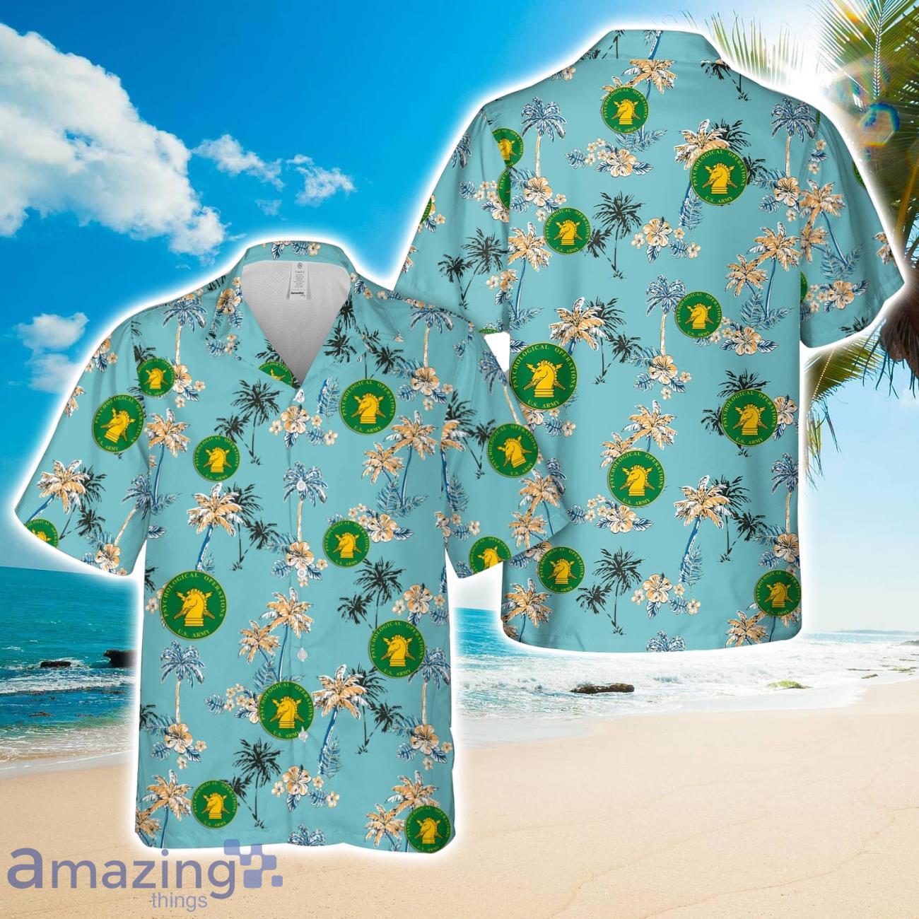 US Army Psychological Operations (PSYOP) Hawaiian Shirt Beach Shirt For Men Woemn image US Army Psychological Operations (PSYOP) Hawaiian Shirt Beach Shirt For Men Woemn Product Photo 1