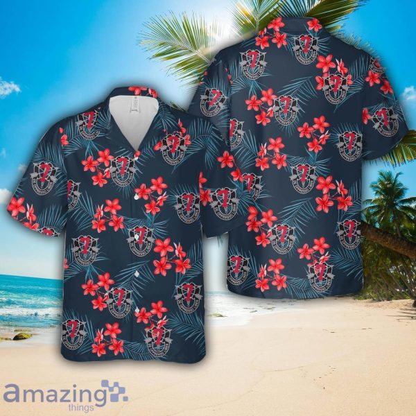 US Army Special Forces 7th Special Forces Group (Airborne) (7th SFG) (A) Hawaiian Shirt Beach Shirt For Men Woemn Product Photo 1