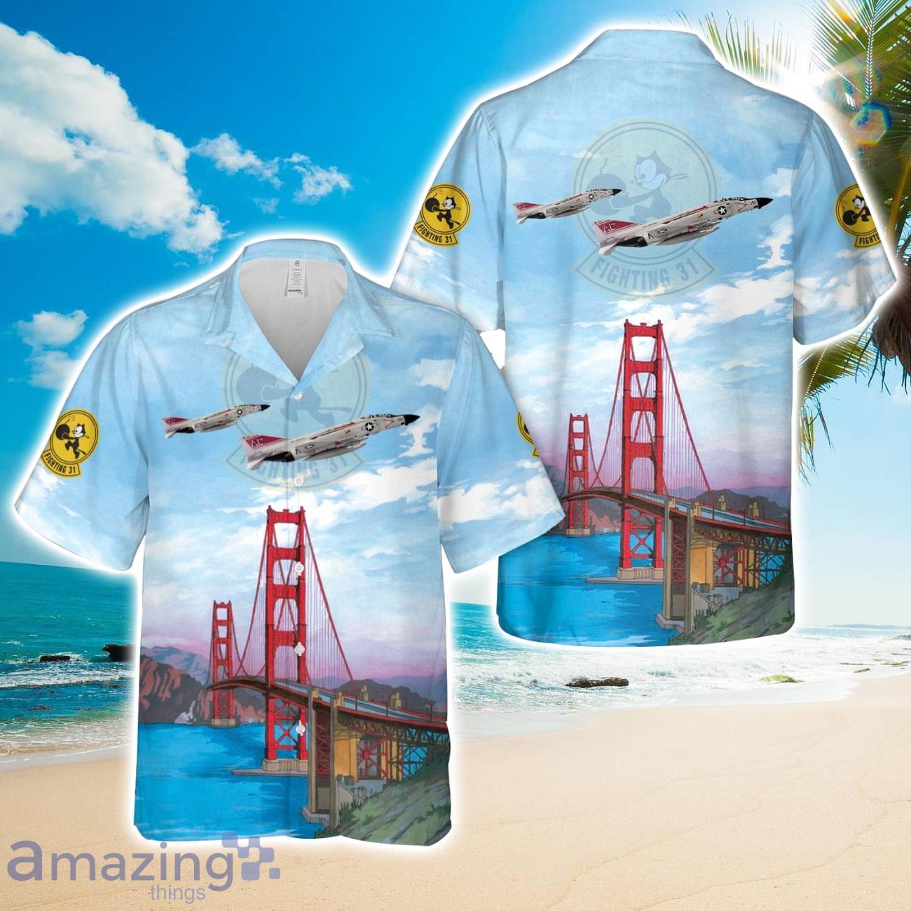 US Navy Tomcatters McDonnell F 4J 34 MC Phantom II (BuNo 155773) 3D Aloha Hawaiian Shirt US Navy Shirt image US Navy Tomcatters McDonnell F-4J-34-MC Phantom II (BuNo 155773) 3D Aloha Hawaiian Shirt US Navy Shirt Product Photo 1