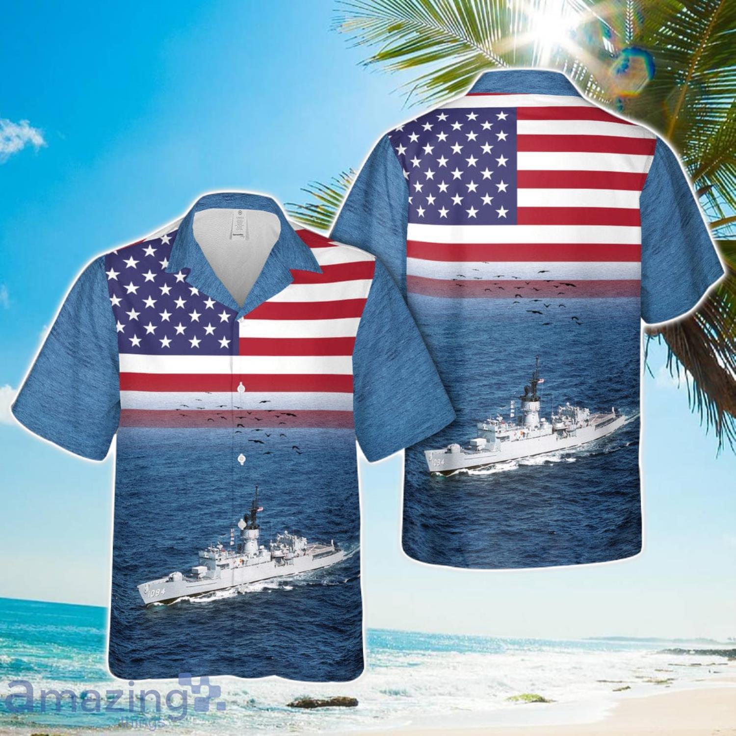US Navy USS Pharris (FF 1094) Hawaiian Shirt US Navy Beach Shirt Gift image US Navy USS Pharris (FF-1094) Hawaiian Shirt US Navy Beach Shirt Gift Product Photo 1