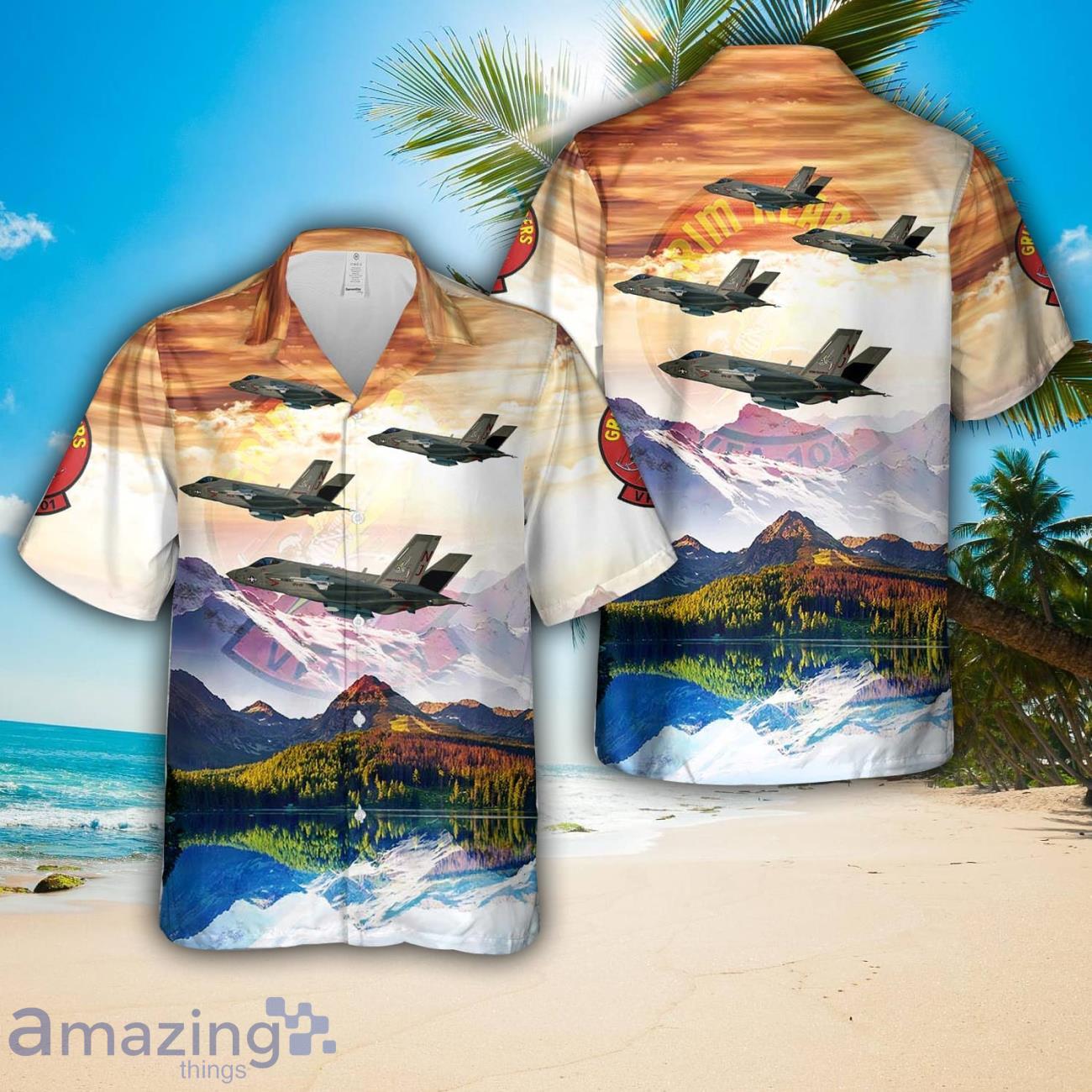 US Navy VF 101 Grim Reapers F 35C 3D Aloha Hawaiian Shirt US Navy Shirt image US Navy VF-101 Grim Reapers F-35C 3D Aloha Hawaiian Shirt US Navy Shirt Product Photo 1