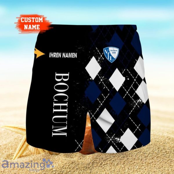 VfL Bochum Logo Print 3D Short Hawaiian Custom Name Trending Summer For Men Product Photo 1