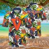 Virginia Cavaliers NCAA3 Parrot and leaves 3D Hawaiian Shirt For Men And Women