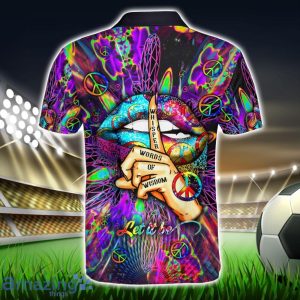 Vivid Groove Peacewear Collection Polo Shirt Hippie Designs Polo Shirt Gift For Golf Lover Product Photo 2
