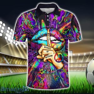 Vivid Groove Peacewear Collection Polo Shirt Hippie Designs Polo Shirt Gift For Golf Lover Product Photo 1