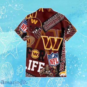 Washington Commanders NFL Combo Hawaiian Shirt & Short Trending Gift For Fans Product Photo 3