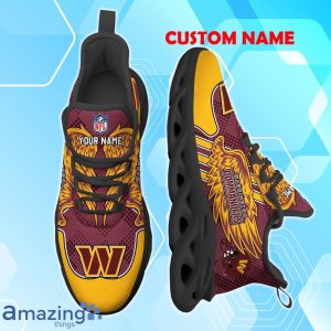 Washington Commanders NFL Max Soul Shoes Custom Name Wings Design For Fans Product Photo 2