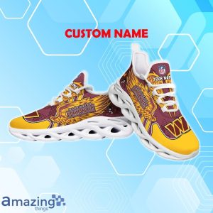 Washington Commanders NFL Max Soul Shoes Custom Name Wings Design For Fans Product Photo 3