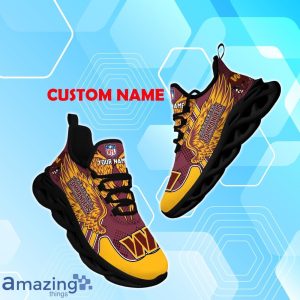 Washington Commanders NFL Max Soul Shoes Custom Name Wings Design For Fans Product Photo 1