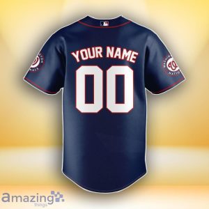 Washington Nationals MLB Custom Number & Name Baseball Jersey For Fans image Washington Nationals MLB Custom Number & Name Baseball Jersey For Fans Product Photo 3