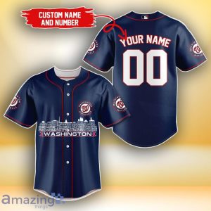 Washington Nationals MLB Custom Number & Name Baseball Jersey For Fans Product Photo 1