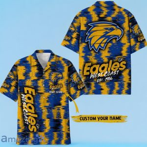 West Coast Eagles AFL Hawaiian Shirt Special Design Custom Name Product Photo 1