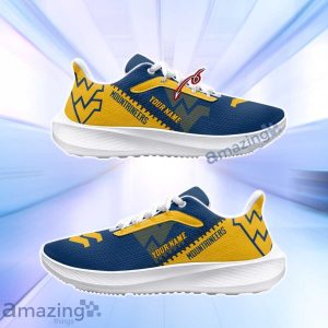 West Virginia Mountaineers NCCA Air Mesh Running Shoes Custom Name New Design Product Photo 2