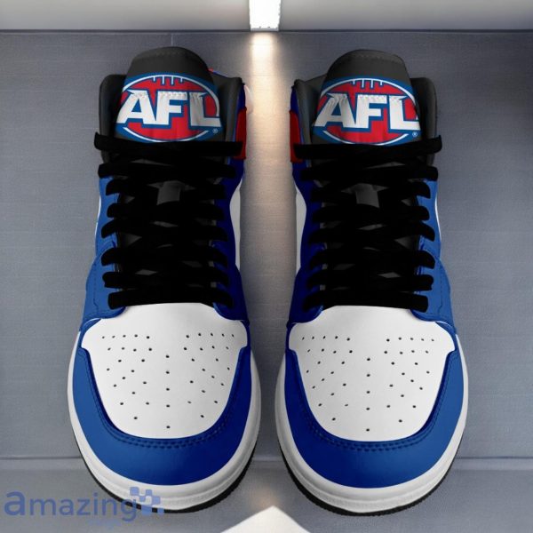 Western Bulldogs AFL Air Jordan Hightop Shoes Custom Name Gift For Fans Product Photo 2