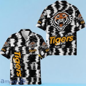 Wests Tigers NRL Hawaiian Shirt Special Design Custom Name Product Photo 1