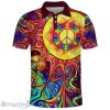 Whimsical Tranquility in Tie Dye Polo Shirt Hippie Designs Polo Shirt Gift For Golf Lover