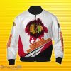 White Chicago Blackhawks Bomber 3D Impressive Gift For Men And Women