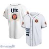White Miller Lite Baseball Jersey