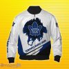 White Toronto Maple Leafs Bomber 3D Impressive Gift For Men And Women
